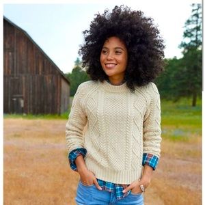 LL Bean Classic Fisherman Knit Sweater